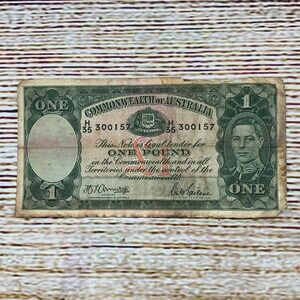 Australia One Pound‎ Note Commonwealth of Australia Currency Money